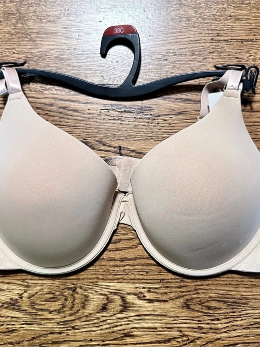 NO BOUNDARIES Lightly Lined Underwire T-Shirt Bra Beige 38C